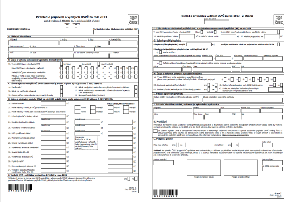 přehled OSVČ elektronicky pro ČSSZ